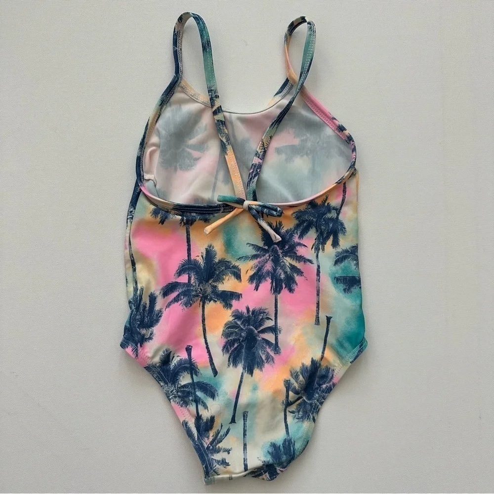 Old Navy Toddler Girl Palm Print One Piece Swimsuit Size 3T